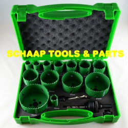 Gatzaagset Bi-Metaal met opnameassen 15 delig combi kit | 752174